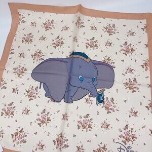 Coach X Disney Dumbo Rose Bouquet Print Silk Bandana Scarf 89847 NWT Org $98